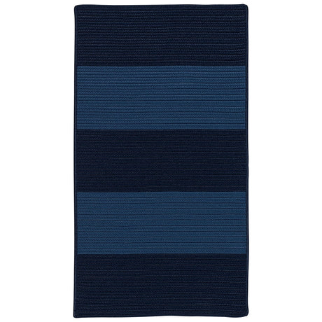 Colonial Mills Newport Textured Stripe Nw06 Blues Rugs - Colonial Mills - nw06r024x036s