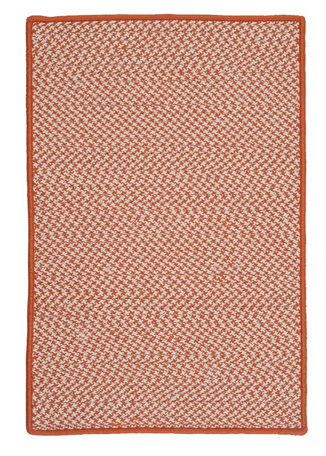 Colonial Mills Outdoor Houndstooth Tweed Ot19 Orange / Orange Rugs - Colonial Mills - ot19r024x036s