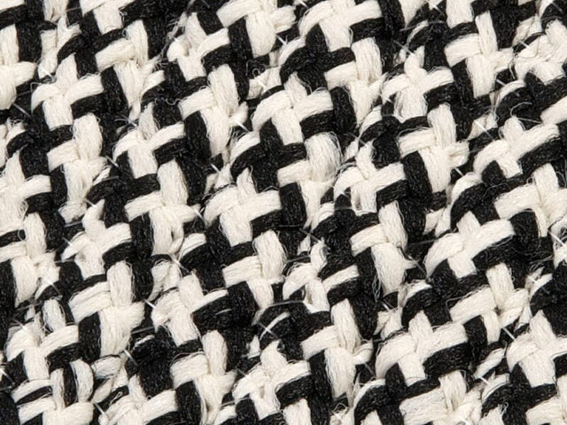 Colonial Mills Outdoor Houndstooth Tweed Ot49 Black / Black Rugs - Colonial Mills - ot49r024x036s