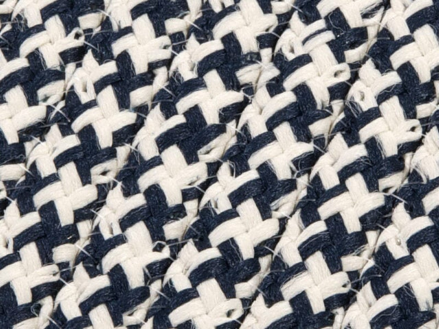 Colonial Mills Outdoor Houndstooth Tweed Ot59 Navy / Blue Rugs.