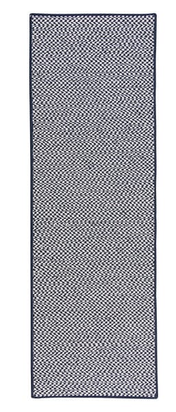 Colonial Mills Outdoor Houndstooth Tweed Ot59 Navy / Blue Rugs.