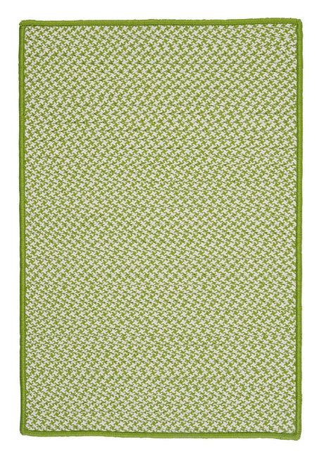 Colonial Mills Outdoor Houndstooth Tweed Ot69 Lime / Green Rugs - Colonial Mills - ot69r024x036s