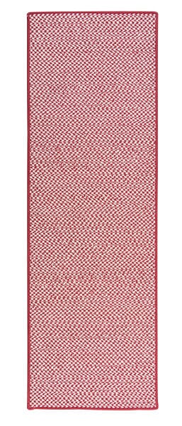 Colonial Mills Outdoor Houndstooth Tweed Ot79 Sangria / Red Rugs - Colonial Mills - ot79r024x036s