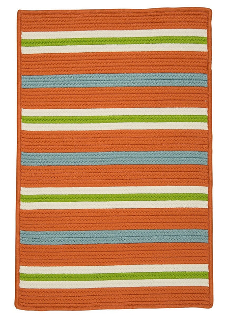 Colonial Mills Painter Stripe Ps21 Tangerine Rugs - Colonial Mills - ps21r024x036s