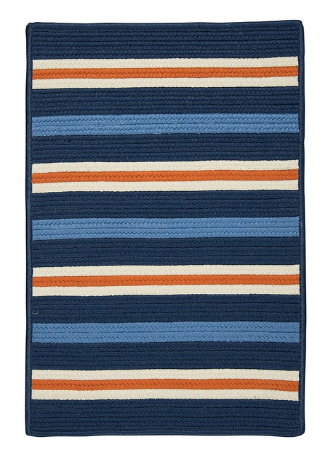 Colonial Mills Painter Stripe Ps41 Set Sail Blue Rugs - Colonial Mills - ps41r024x036s