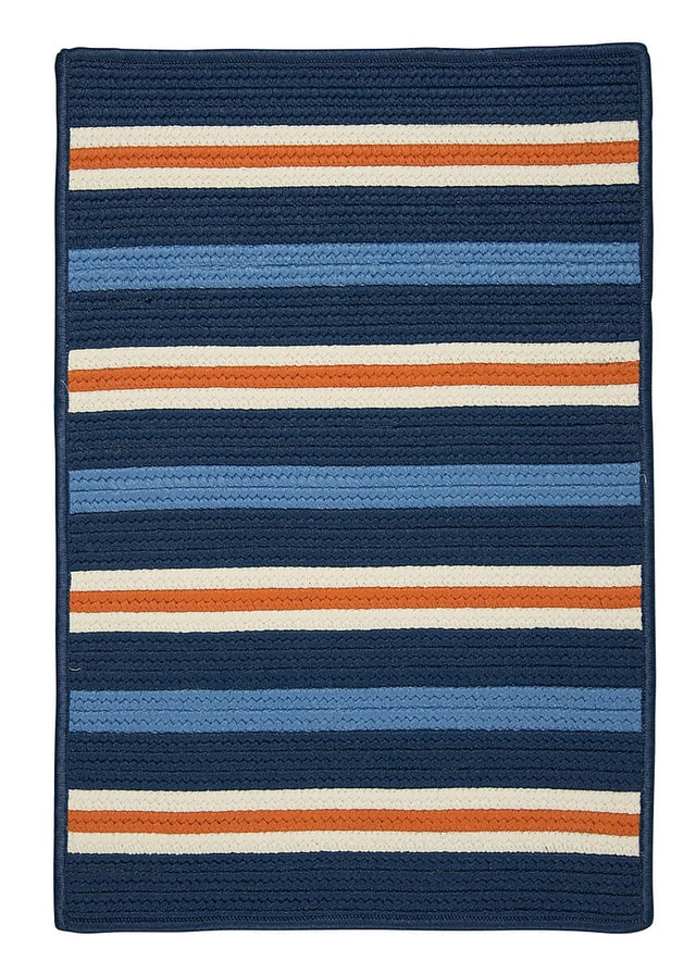 Colonial Mills Painter Stripe Ps41 Set Sail Blue Rugs - Colonial Mills - ps41r024x036s