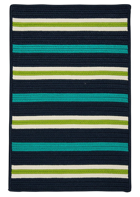 Colonial Mills Painter Stripe Ps51 Navy Waves Rugs - Colonial Mills - ps51r024x036s