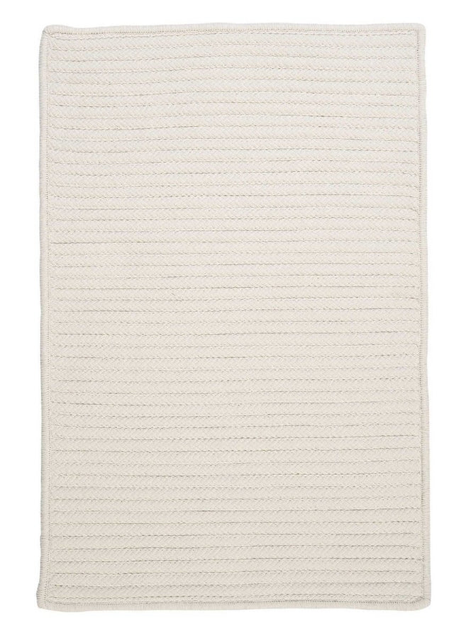 Colonial Mills Simply Home Solid H141 White / Neutral Rugs.