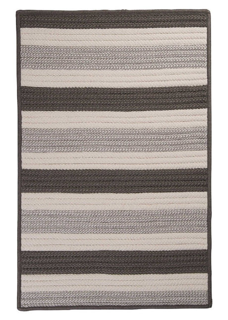 Colonial Mills Stripe It Tr09 Silver / Gray Rugs.