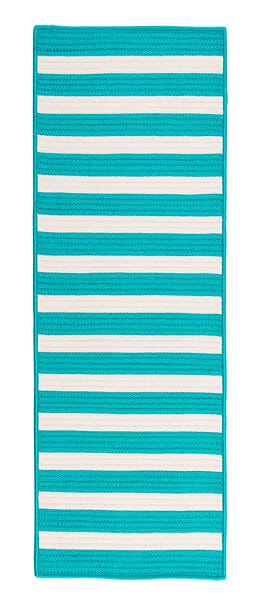 Colonial Mills Stripe It Tr49 Turquoise / Blue Rugs - Colonial Mills - tr49r024x036s