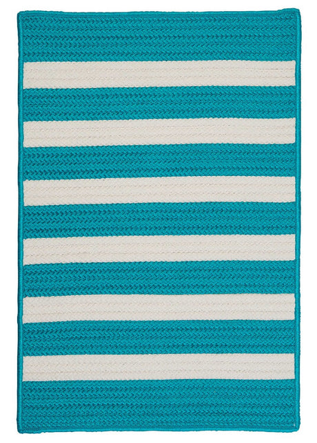 Colonial Mills Stripe It Tr49 Turquoise / Blue Rugs - Colonial Mills - tr49r024x036s