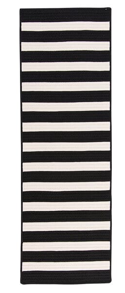 Colonial Mills Stripe It Tr89 Black White / Black Rugs.