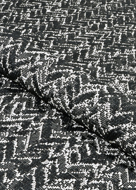 Couristan Afuera Harringbone Path 5379/9008 Onyx/Shell Rugs - Couristan - 53799008020037t