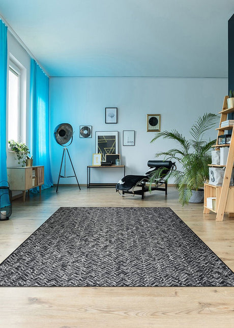 Couristan Afuera Harringbone Path 5379/9008 Onyx/Shell Rugs - Couristan - 53799008020037t