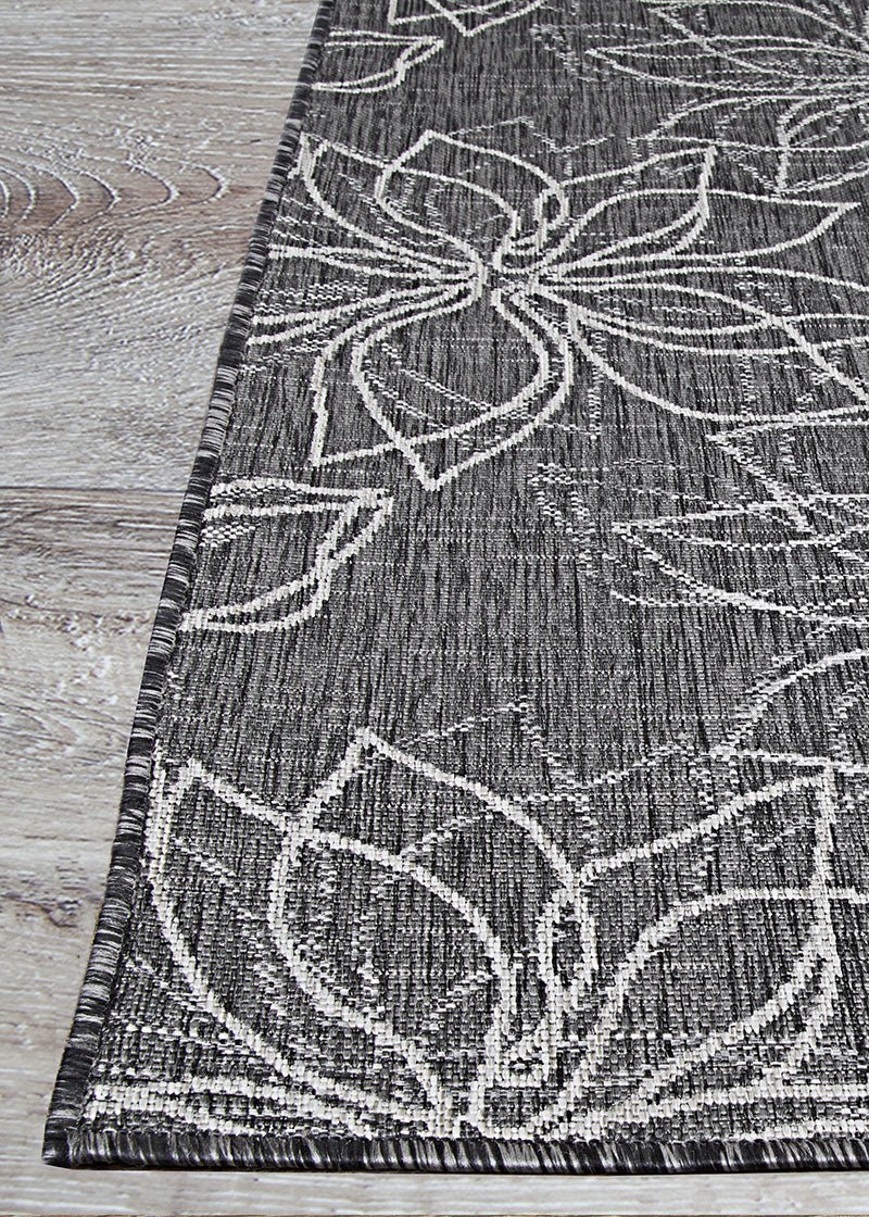 Couristan Charm Botanical 2554/2009 Ash Rugs - Couristan - 25542009066066n