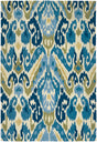 Couristan Covington Delfina 2263/0702 Azure / Lemon Rugs - Couristan - 22630702020040t