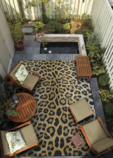 Couristan Dolce Amur Leopard 5750/0003 New Gold Rugs - Couristan - 57500003023311t