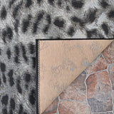 Couristan Dolce Lynx 5756/2002 Ivory - Charcoal Rug - Couristan - 57562002040510t