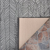 Couristan Dolce Majorelle 7503/0575 Silver - Black Rug - Couristan - 75030575040510t