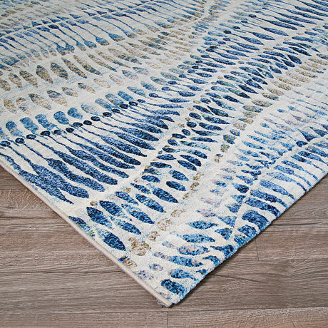 Couristan Easton Charles 6842/6151 Bone / Blue / Multi Rugs - Couristan - 68426151311053t