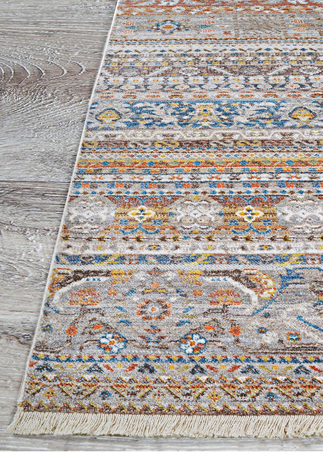 Couristan Halli Bokhara H723/3001 Stone - Brick - Mlt Rugs - Couristan - h7233001053076t