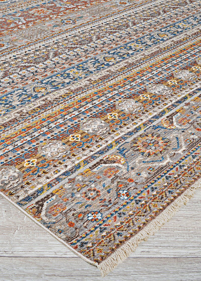 Couristan Halli Bokhara H723/3001 Stone - Brick - Mlt Rugs - Couristan - h7233001053076t