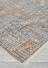 Couristan Halli Persian Panel H708/1100 Skyblu - Stone - Mlt Rugs - Couristan - h7081100053076t