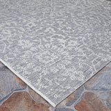 Couristan Monte Carlo Palmette 2329/4716 Grey / Ivory Rugs.