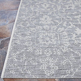 Couristan Monte Carlo Palmette 2329/4716 Grey / Ivory Rugs.