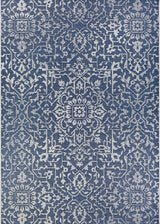 Couristan Monte Carlo Palmette 2329/6427 Navy / Ivory Rugs.