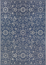 Couristan Monte Carlo Summer Vines 2331/6427 Navy / Ivory Rugs.
