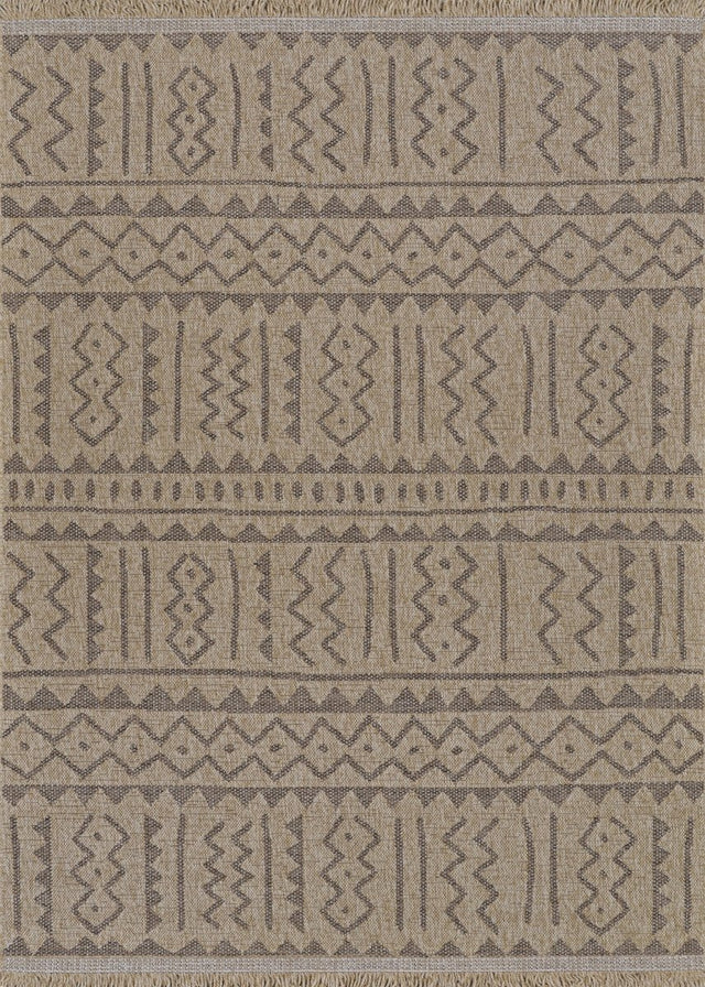 Couristan Naturalistic Moroccan 3701/1001 Natural/Brown Rug.