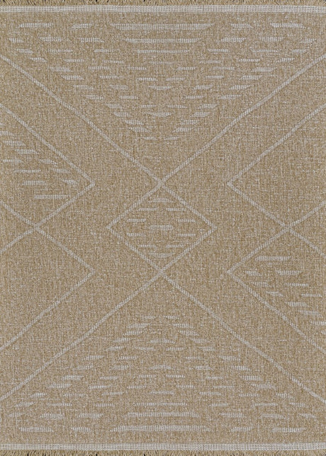 Couristan Naturalistic Rattan 3703/1003 Natural/Cream Rug.