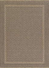 Couristan Naturalistic Symmetry 3705/1004 Natural/Black Rug.