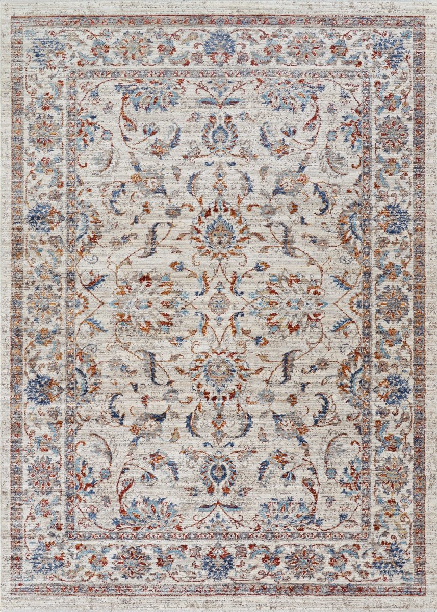 Couristan Nostalgia Persian Tabriz Ns01/1301 Antique Cream Rug.