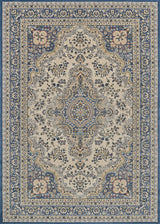 Couristan Old World Classic Floral Tabriz 4538/1011 Alabaster/Powder Blue Rug.