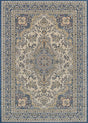 Couristan Old World Classic Floral Tabriz 4538/1011 Alabaster/Powder Blue Rug.