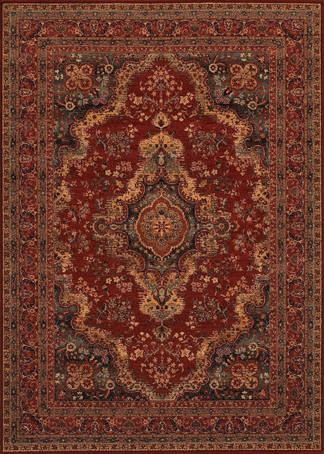 Couristan Old World Classic Kerman Medallion 1067/3097 Burgundy Rugs - Couristan - 10673097046066t