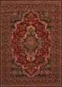 Couristan Old World Classic Kerman Medallion 1067/3097 Burgundy Rugs.