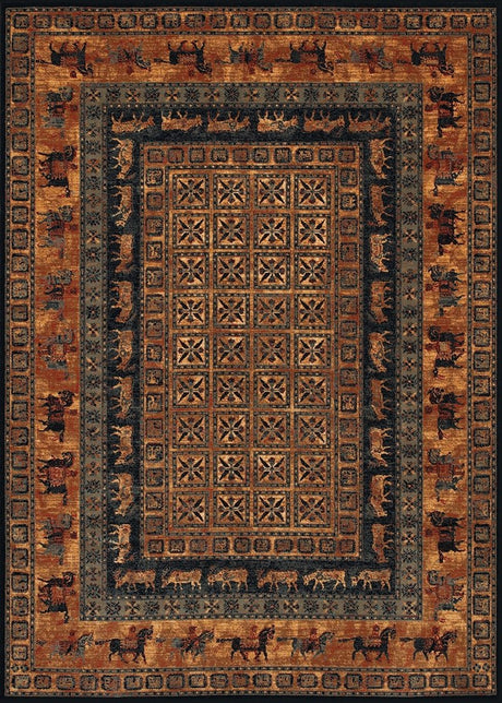 Couristan Old World Classic Pazyrk 1660/3066 Burnished Rust Rugs.