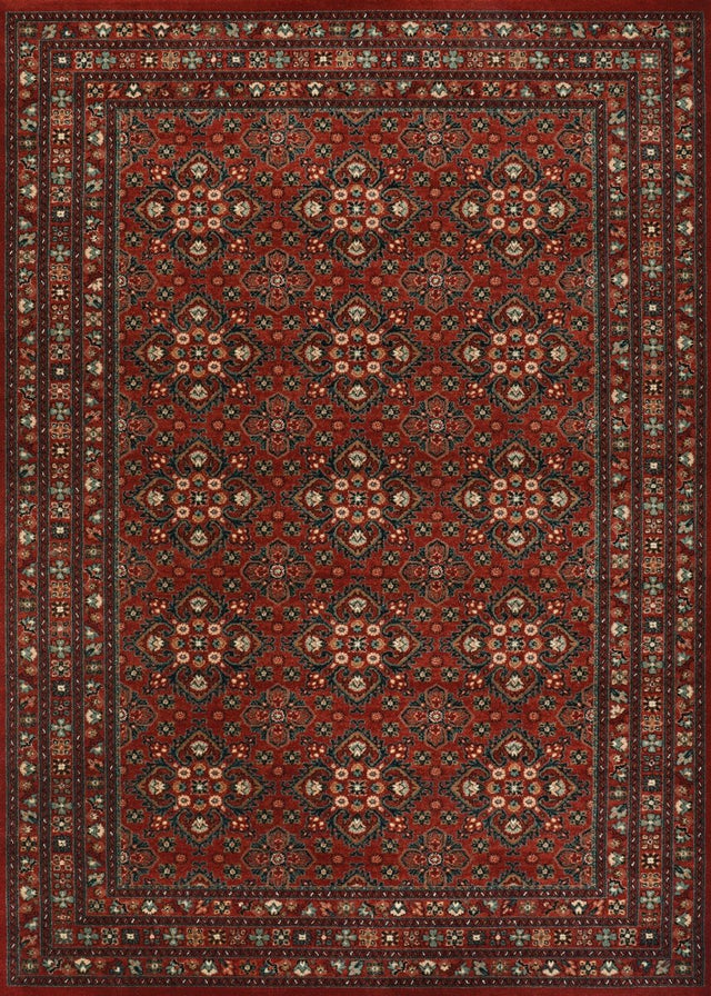 Couristan Old World Classic Royal Afghan 4372/5430 Antique Red Rug.