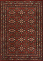 Couristan Old World Classic Royal Afghan 4372/5430 Antique Red Rug.