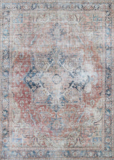 Couristan Pasha Antique Kashan 5085/5040 Rust Rugs.
