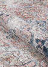 Couristan Pasha Antique Kashan 5085/5040 Rust Rugs.