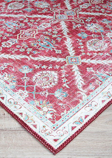 Couristan Pasha Arcadia 5081/0081 Garnet Rugs.