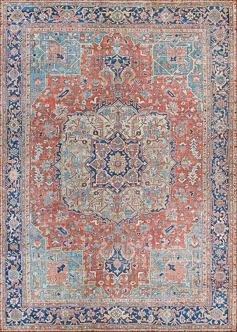 Couristan Pasha Heriz 4748/0474 Ruby Rugs.