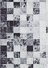 Couristan Prairie Hygee Blocks 3009/0097 Coal/Ice Caps Rugs.