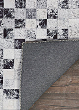 Couristan Prairie Hygee Blocks 3009/0097 Coal/Ice Caps Rugs.