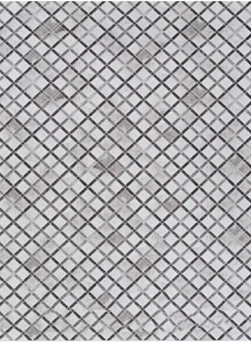 Couristan Prairie Retro Lattice 2885/3007 Grey Ivory Rug.
