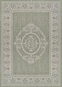 Couristan Recife Antique Medallion 1078/4412 Sage Leaf/Ivory Rug.